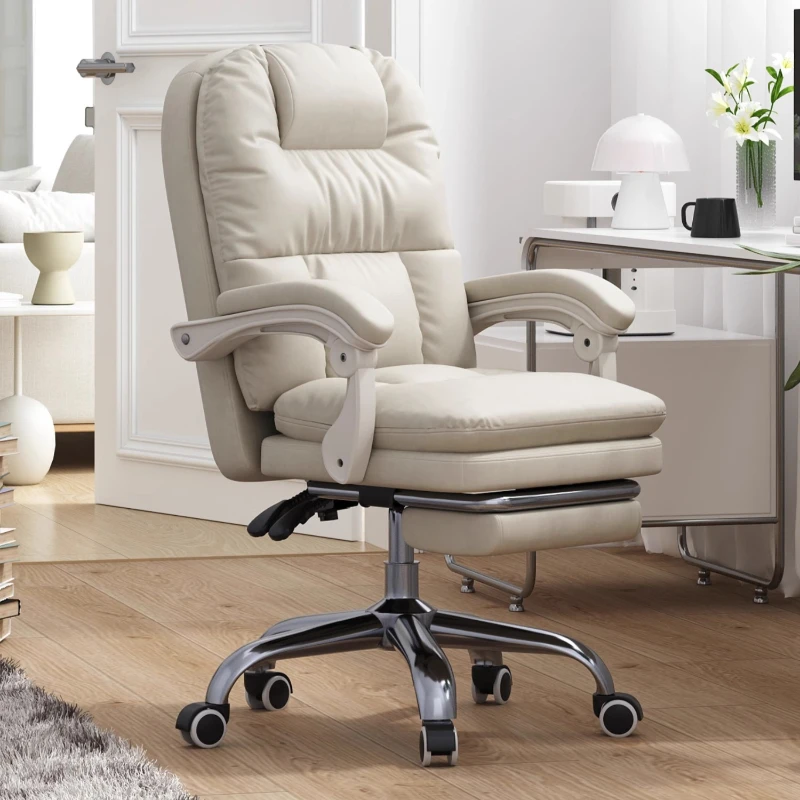 

Boss Recliner Swivel Office Chair White Desk Study Office Chair Comfy Ergonomic Dinning Sillas De Escritorio Salon Furniture