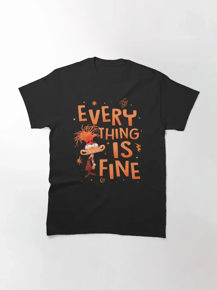 Everything Is Fine Anxiety Inside Out 2 - anxiety inside out Classic T-Shirt