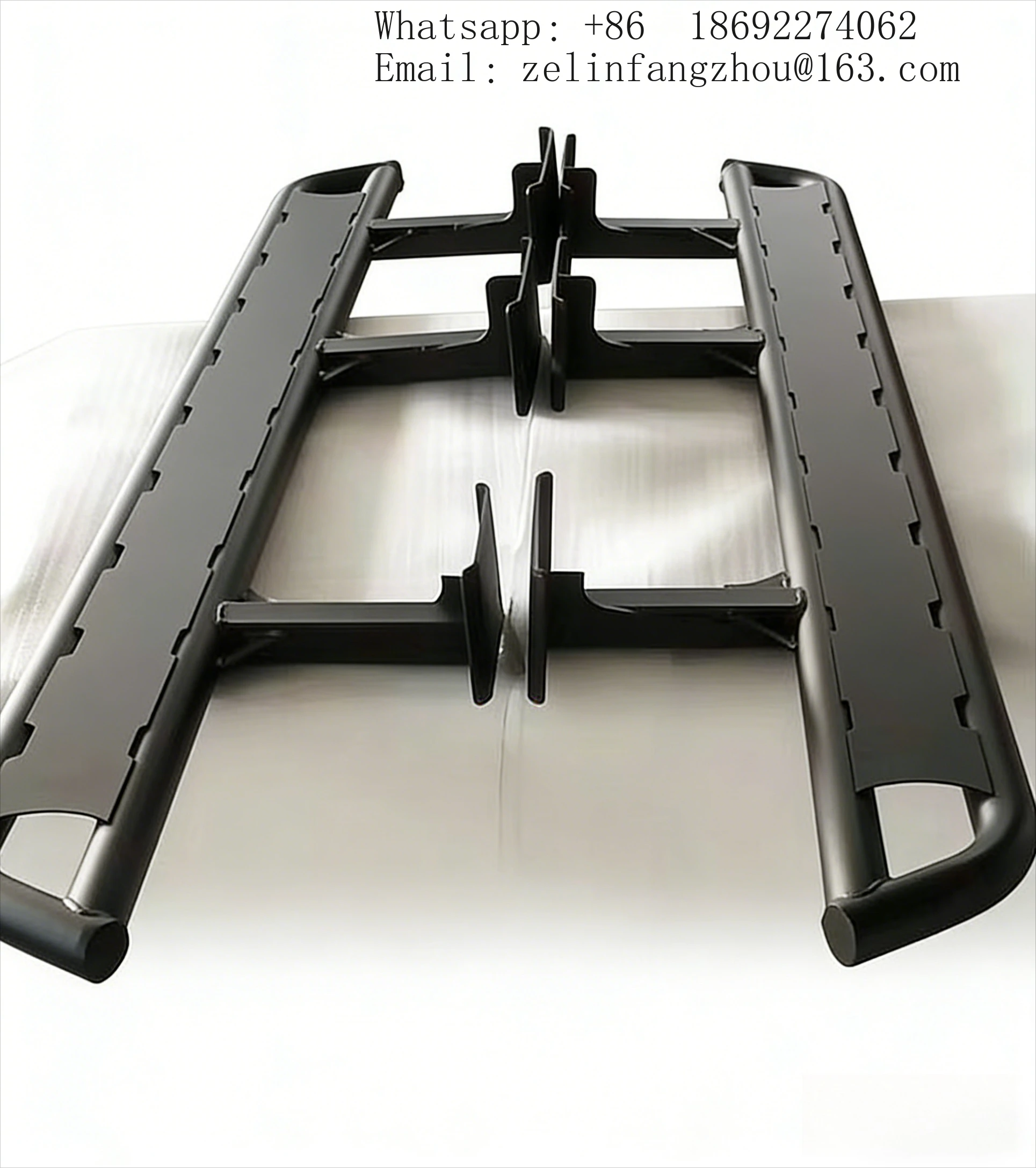 Large Beam Fixed Side Step Foot Pedal Fit For Toyota LC120 Prado Off-Road Heavy Duty Aluminum