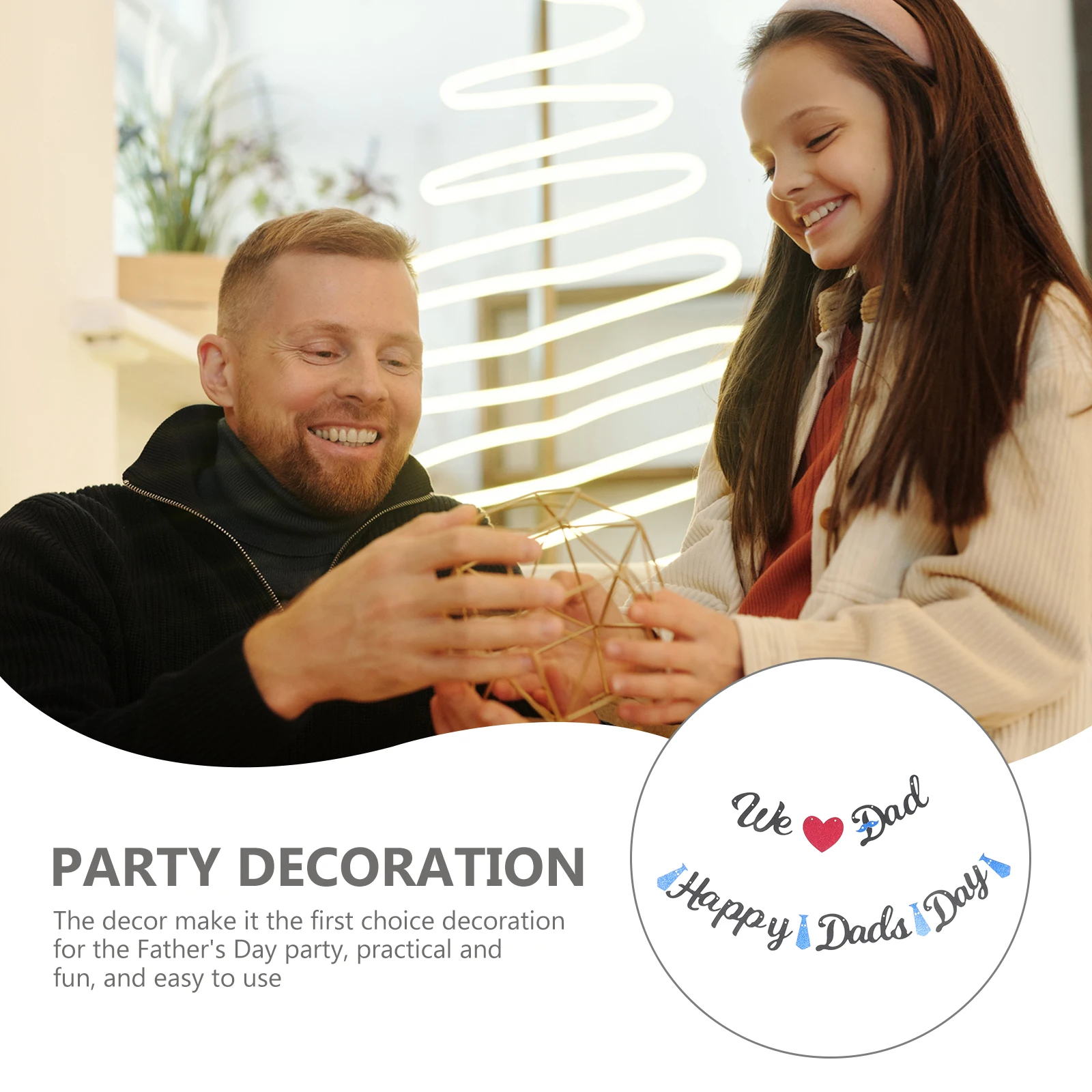 

Father's Day Decoration Hanging Swirls Decorations Birthday Party Fathers Dad Gift