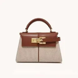 2025 Trapezoidal Leather Women's Bag Versatile Fashion Niche Handbag Top-handle Bags на сумки плечо кожаная sac de luxe femme