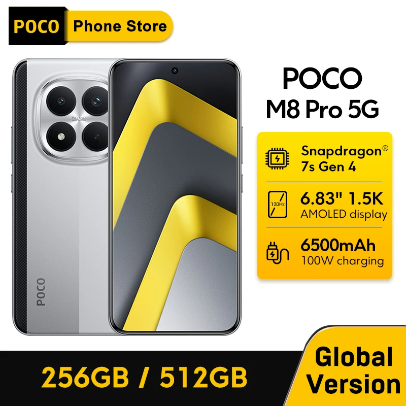 World Premiere】POCO M8 Pro 5G Smartphone Global Version NFC