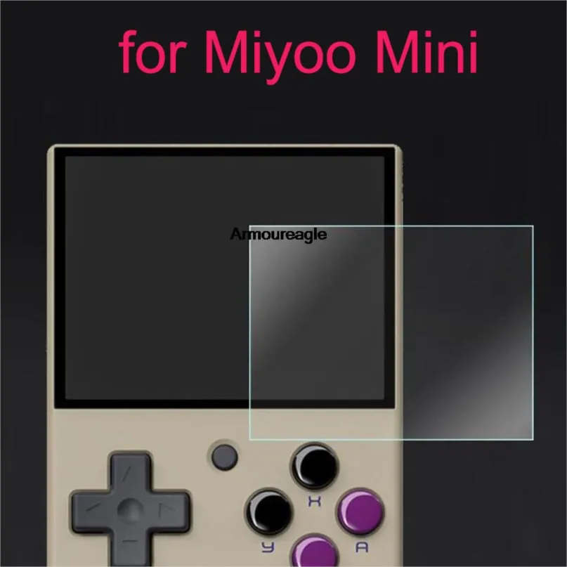 

hd tempered glass guard on for miyoo mini plus ultra clear screen protector for miyoomini+ full cover 9h protective front film