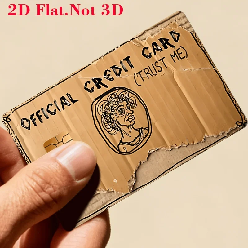Funny ID Credit Card Holder Sticker 2D Flat Skin PVC Waterproof Debit Card Cover Decal Bank Credit Card Protector No Bubble EBT