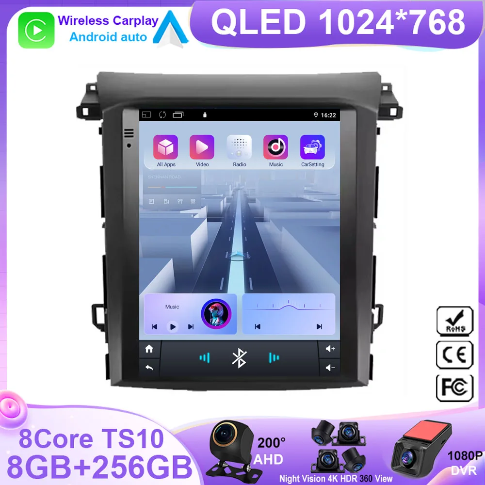 9.7 Inch Android 14 For Subaru XV Forester 2018-2021 Car Radio Auto Multimedia Player GPS Navigation Carplay 5G WIFI No 2Din DVD