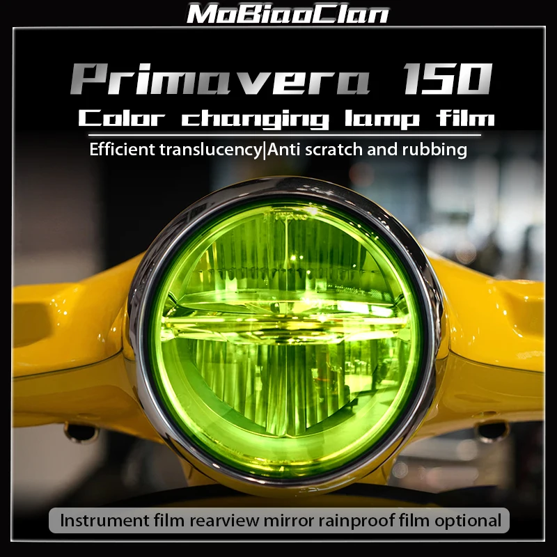 

For Vespa Primavera 150 Modified Headlights Smoked Black Tail Light Film Instrument Film Protection Film Color Changing Film ﻿