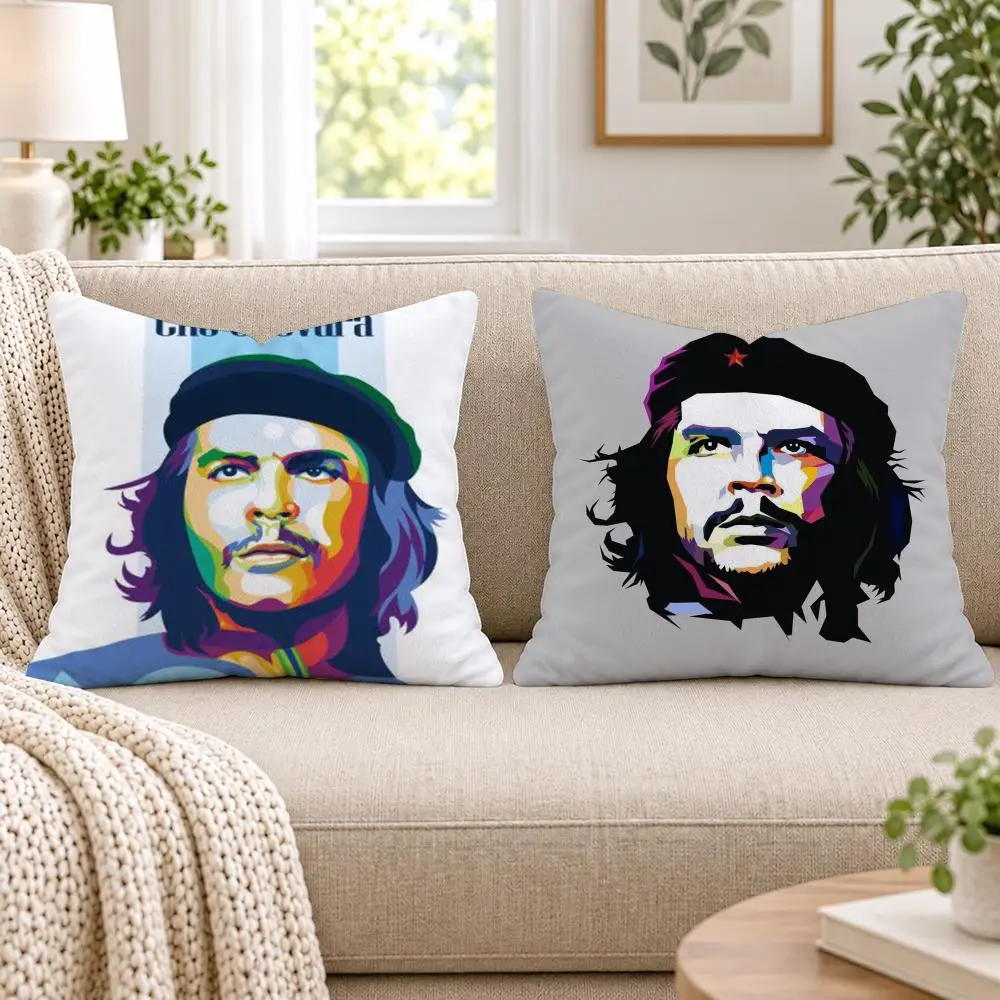 C-Che G-Guevara Freedom Cushion Cover Short Plush Double-Sided Printing Sofa Bedroom Living Room Throw Pillow Cover Home Decor