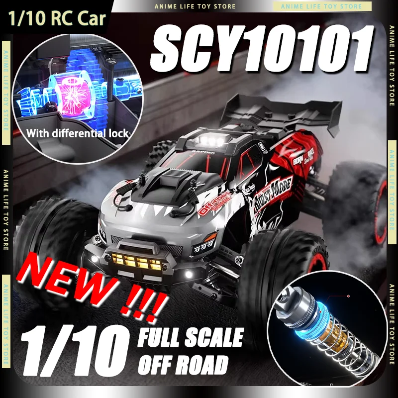 

Радиоуправляемая машина-монстр SCY10101 1/10, 2.4G, полномасштабная внедорожная гоночная модель, высокоскоростная, 4WD, профессиональная, RTR, для подарков на день рождения