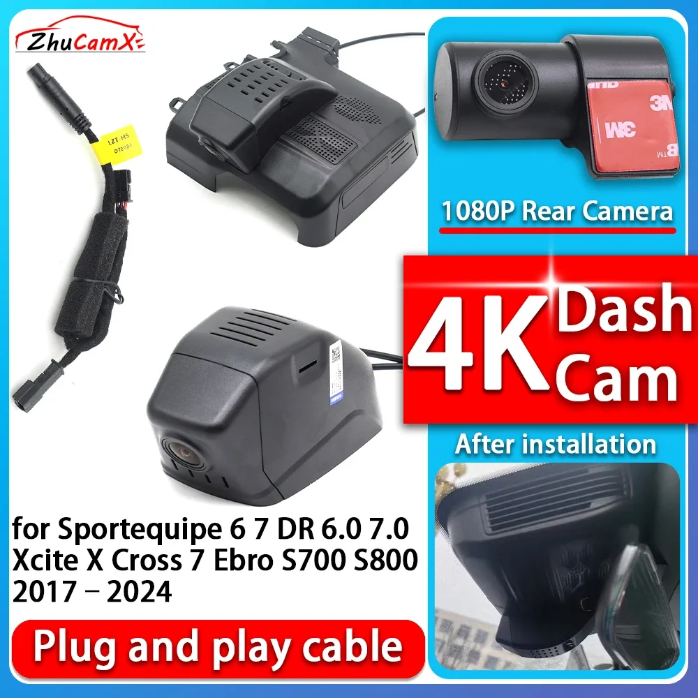 

4K 2160P Camera Plug and Play Dash Cam Video Night Vision For Chery iCar 03 Jaecoo J6 2023 2024 2025