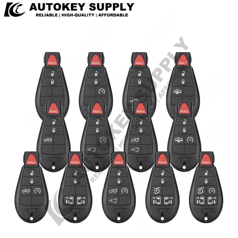 

2+1 3+1 4 Buttons Replacement Smart Remote Key Keyless Fob Case Car Key Shell Fob ForChrysler Jeep Commander Grand Cherokee AKC