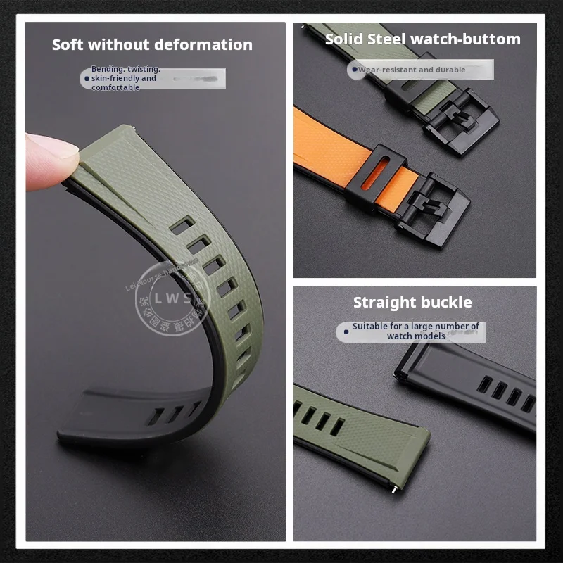 24 мужские полимерные резиновые ремешки для часов Casio GA2000 GA2200 Prg-600 Prg-650 PRW-6600 спортивный браслет ремешок для часов браслет аксессуары