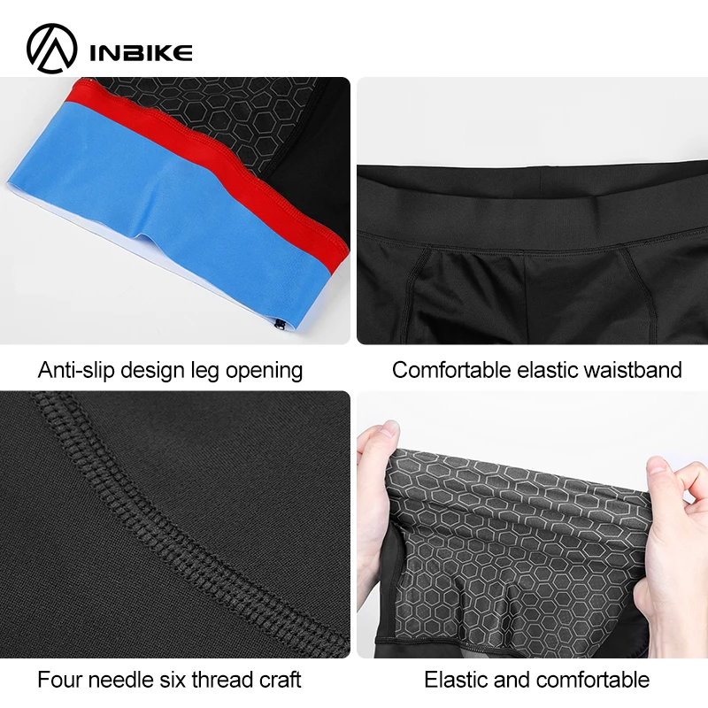 INBIKE Cycling Shorts Men's Summer MTB Shorts Broken Size Clearance 3D Silicone Cushion Sweat-wicking Quick-drying Bike Clothing