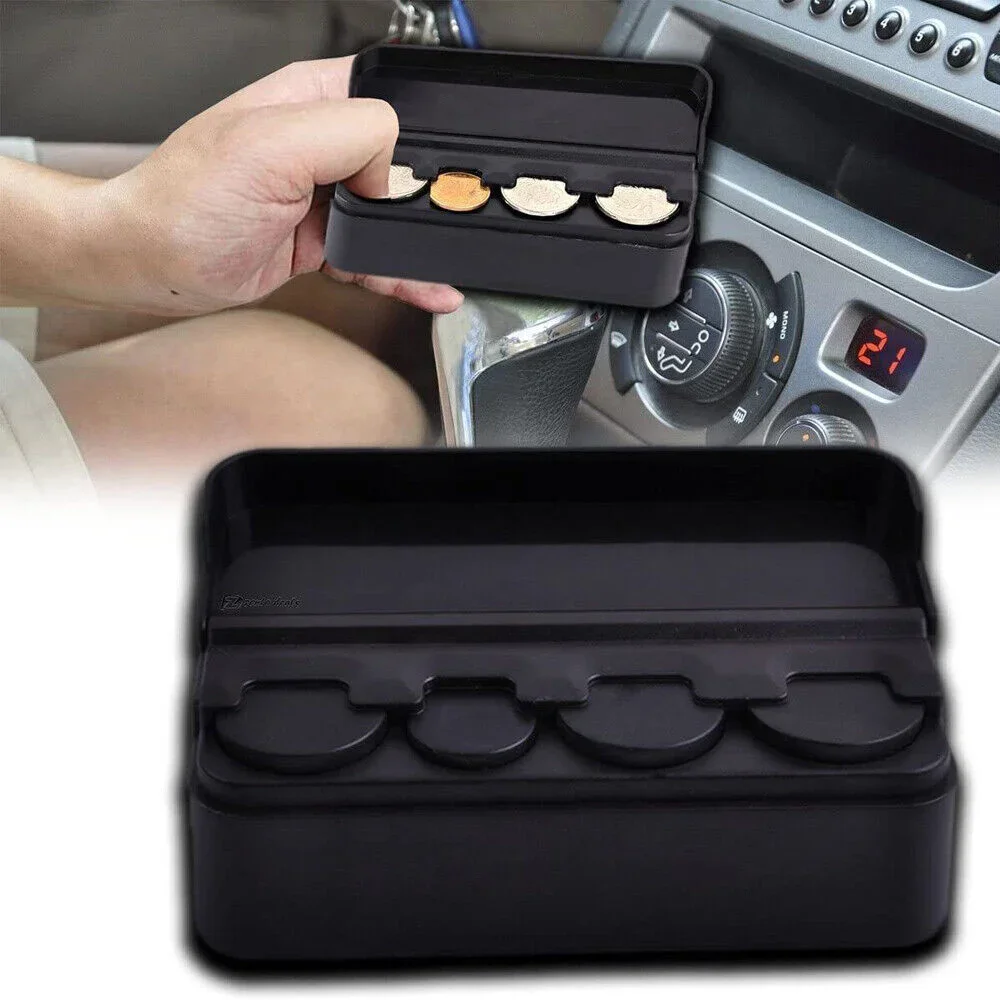 1/2PCS Car Storage Coins Purse Savings Box For Euro Coin Bank Coin Holder Case Plastic Wallet Holders Safe Money Boxes Cash