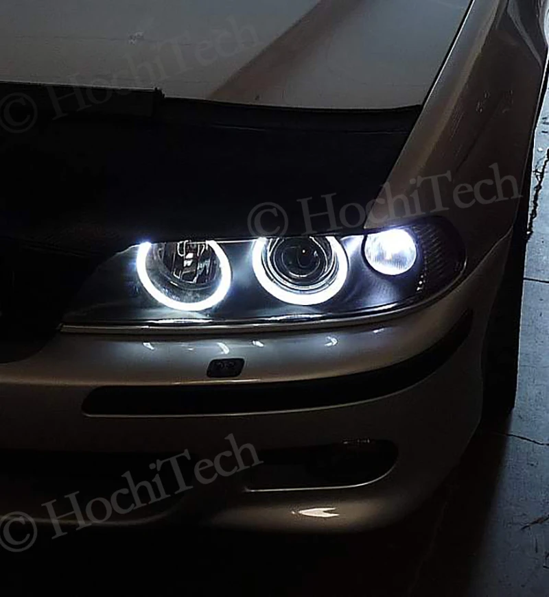 20W LED Angel Eyes Marker Lights Bulbs Error Free For BMW 5 series E39 face-lifted 525i 530i 540i M5 2001 2002 2003