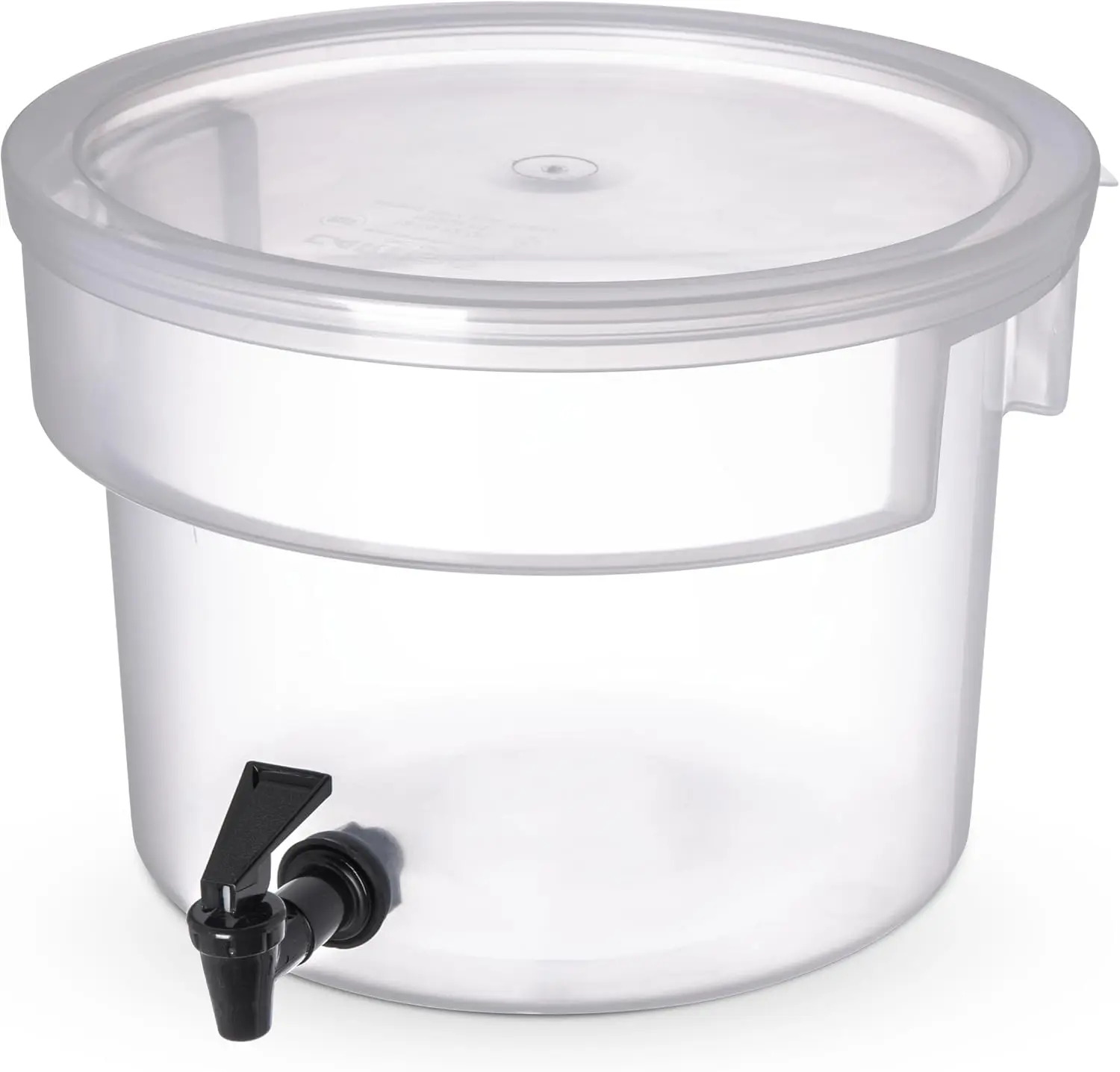 

3 Gallon Clear Plastic Beverage Dispenser with Spigot for Catering, Parties, Events - Drip-Free Design