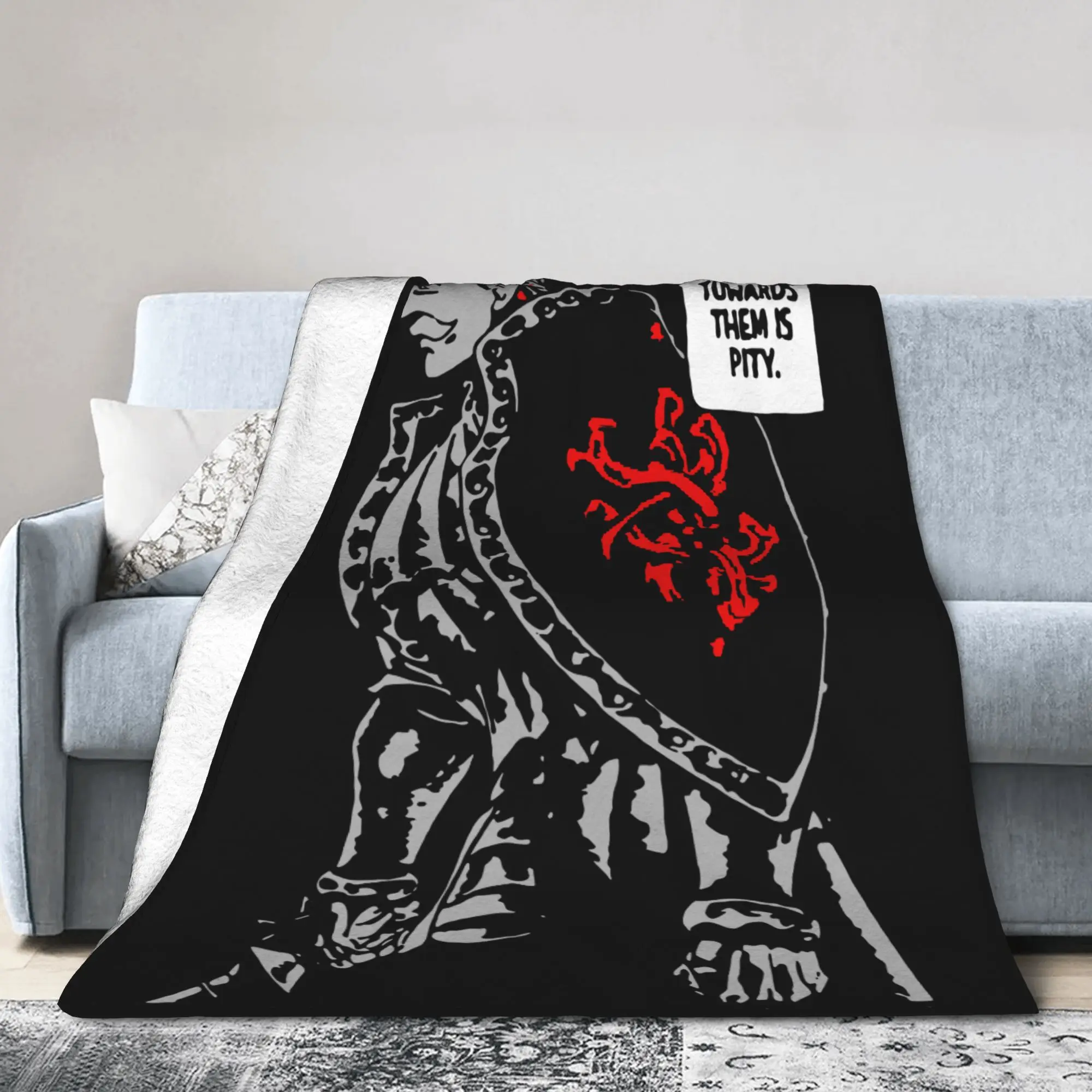 Escanor الخطايا السبع المميتة بطانيات غامضة بطانية رمي الموضة لأريكة تتحول لسرير الأريكة 125*100 سنتيمتر لحاف رقيق من القطيفة ، #2