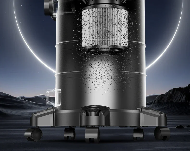 Household vacuum cleaner with large suction and high power for car wash shop and seam beauty, special barrel type industrial