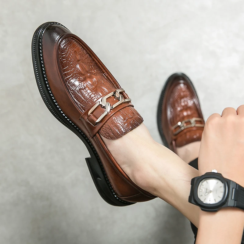 

Мужские модельные туфли Формальные дизайнерские удобные кожаные туфли с тиснением Роскошные свадебные итальянские мужские повседневные деловые туфли для мужчин Лоферы