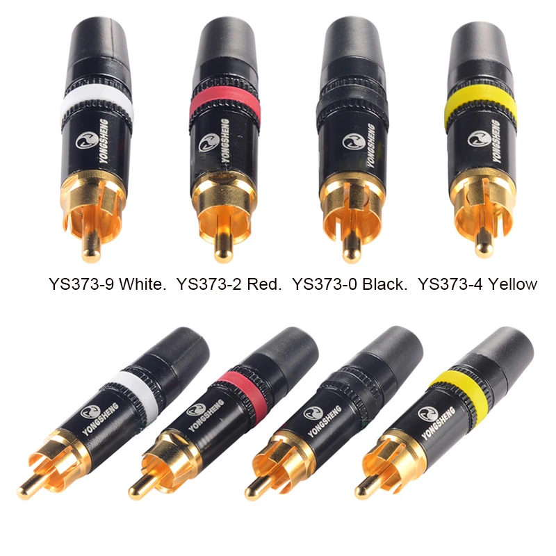 1Pcs NYS366BG Lotus Rca Plug / Socket Set Schroefdraad Soldeer Ontwerp Thuisbioscoop Audio Versterker Dvd Tv Rca Elke verbinding