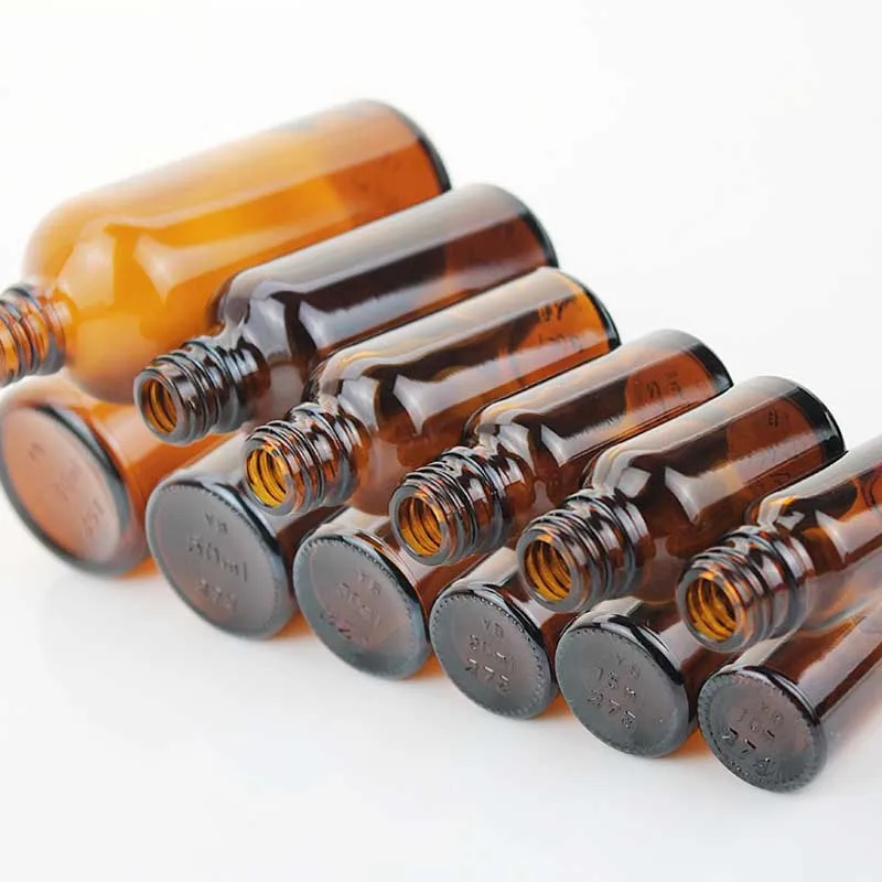 10/20/30 pces 5ml 10ml 15ml 20ml 30ml vazio vidro âmbar spray nasal garrafa de medicina com fino preto à prova de vazamento névoa pulverizador nasal