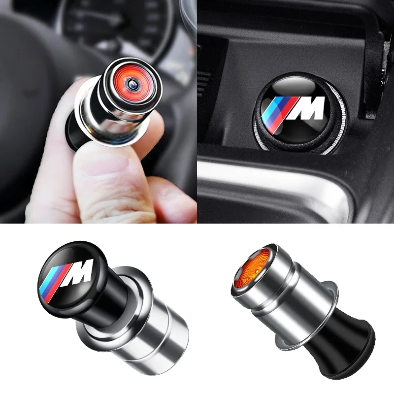 

Car Cigarette Lighter Button Replacement Plug Cover 12V Power Source For BMW M Power Performance F10 F31 E36 E39 E87 E90 X3 X5