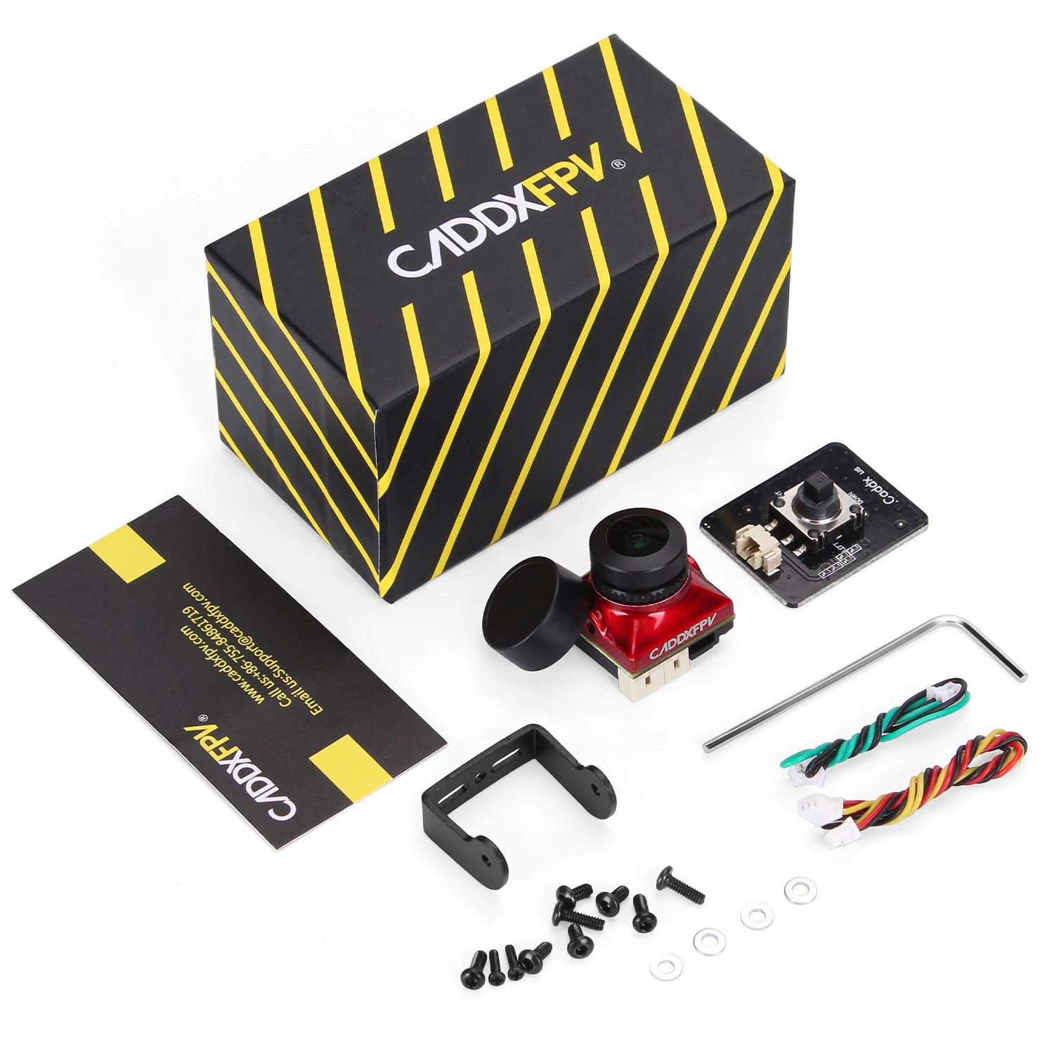 CADDX-Caméra Ratel2 V2 FPV sous TVL, 16:9/4:3 NTSC/PAL, objectif commutable de 2.1mm, accessoires de remplacement pour importateur de course quadrirotor UAV