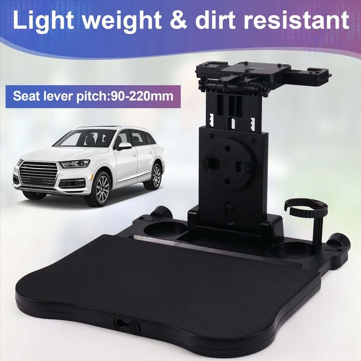 Super Sale Car Travel Table Multifunctional Car Seat Back Small Table Board Adjustable Adult Children Water Cup Computer Holder