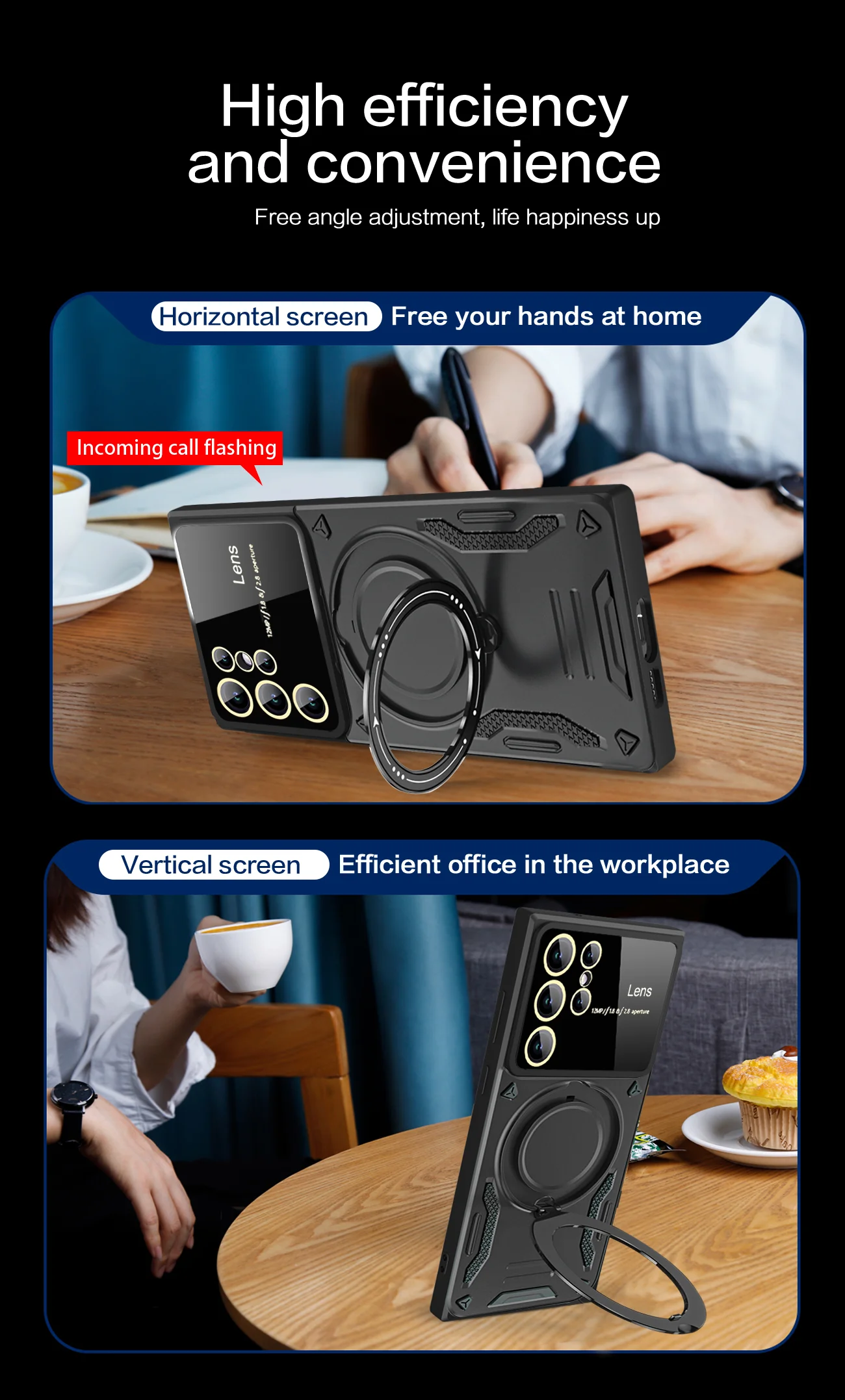 Armor Stand Holder Phone Case For Samsung Galaxy S23 Ultra S23 Plus S23FE S 23 FE Magsafe Wireless Charge Magnetic Cover image 3