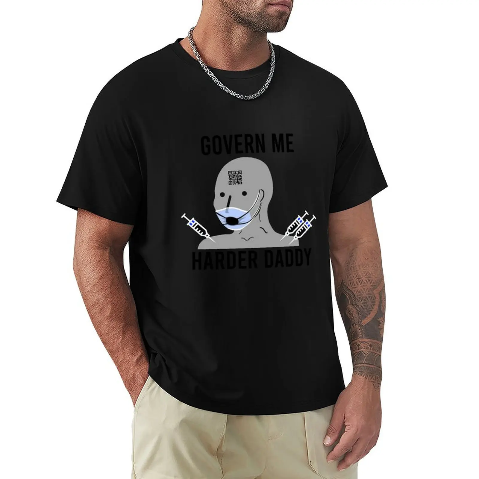Govern me harder daddy T-Shirt Casual Pattern Print Tee Shirt