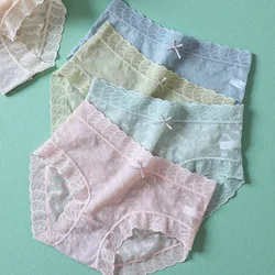 M-XL Cotton Panties Women's Underwear Sexy Lace Panties Spring And Summer New Underpants Fashion Bow Briefs Female Sexy Lingerie