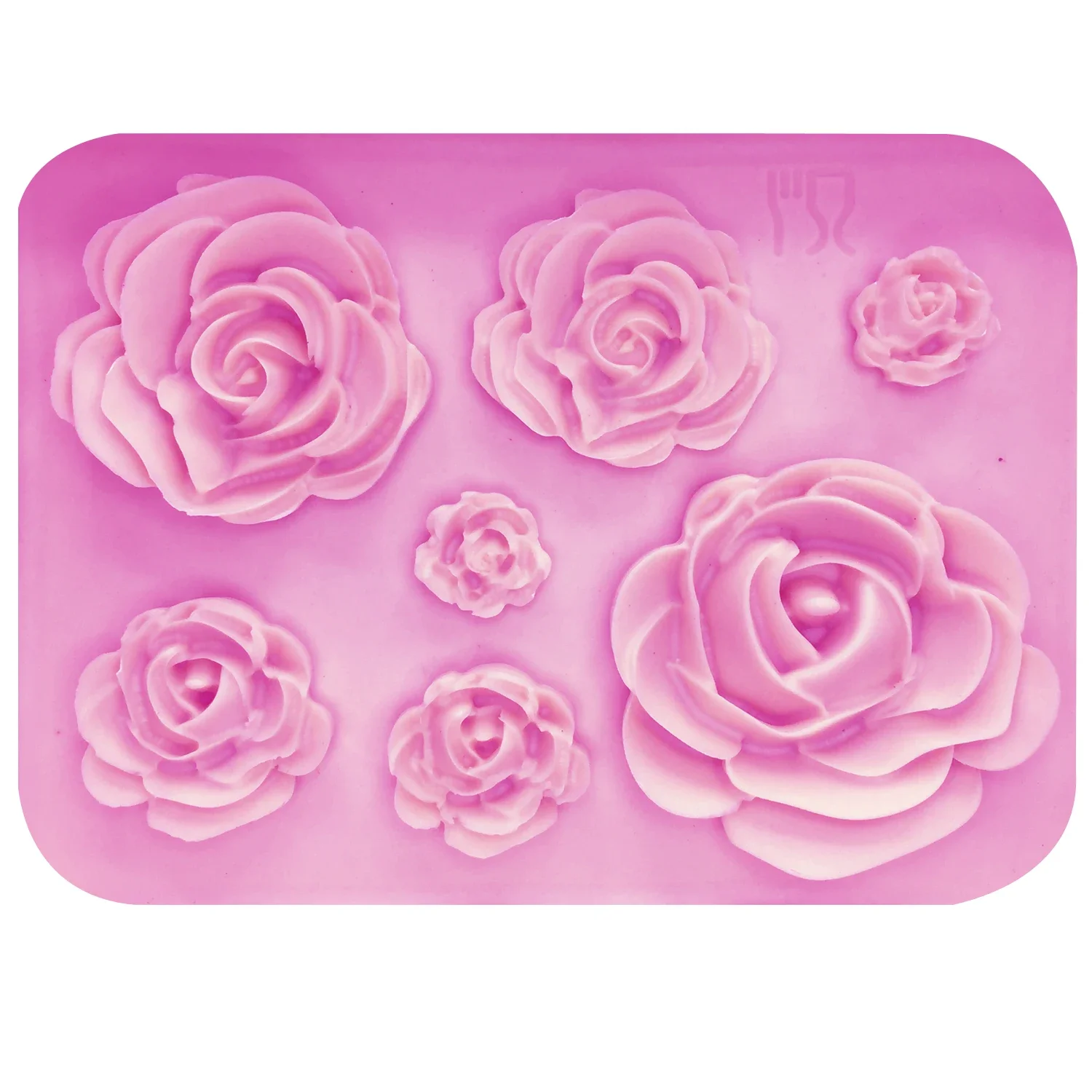 Portable Kitchen Rose Flowers Mold Silicone Cake Chocolate Wedding Decorating Tools Fondant Sugarcraft