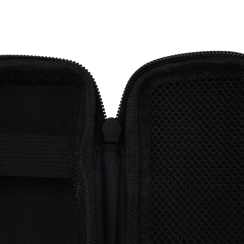 ريترو أسود نقطة قلم رصاص حالة ، حقيبة مستحضرات التجميل ، جيب فرشاة حامل ، حقيبة ماكياج ، 3X