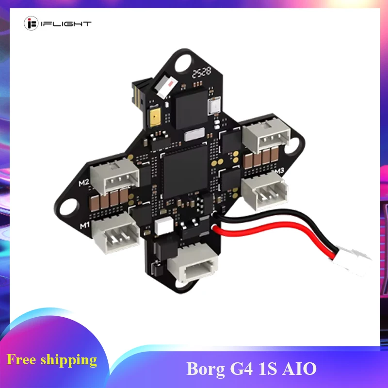 

iFlight Borg G4 1S AIO All-in-one Integrated onboard ELRS 2.4GHz receivr for 65-75mm Whoop FPV Drone Part small-scale FPV flying