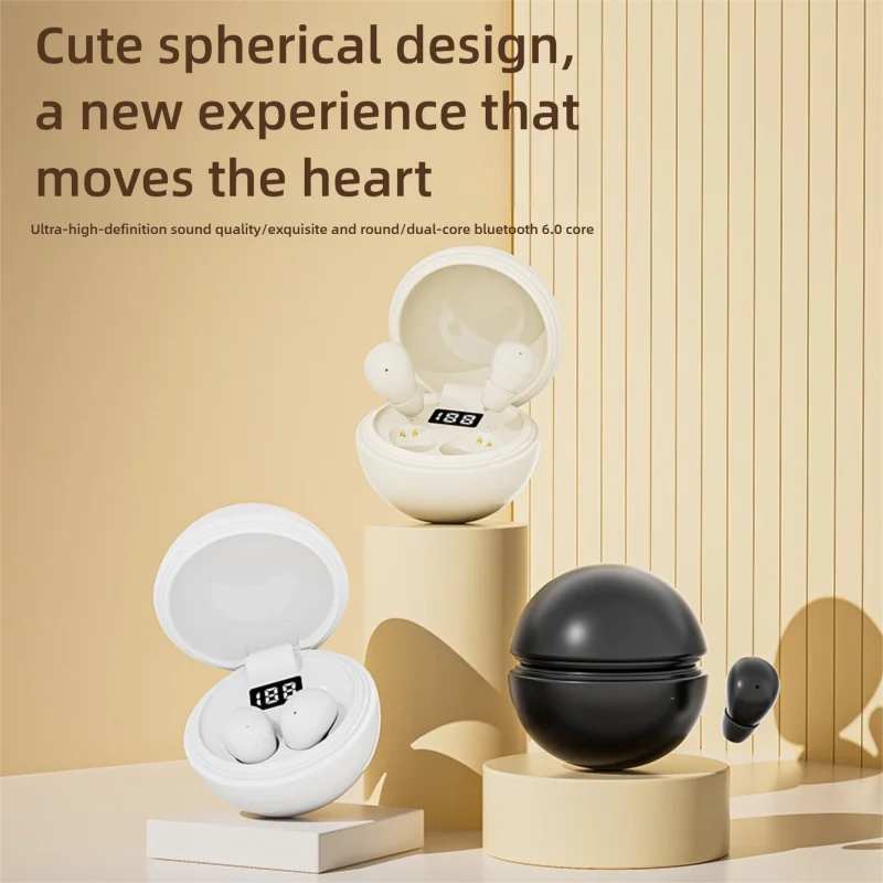 

Tumbler Wireless Bluetooth Earphones In-Ear Mini Ultra-Small Aesthetic Long Battery Life High Sound Quality For Sports Sleep