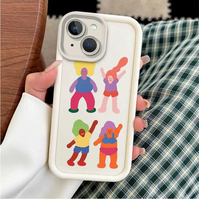 IP15 Close Friends Sky Eye Ladder Phone Case For iPhone 14Pro 14Plus 14 13Pro 13mini 13 12 11 XS XSMax XR X SE2022 8 7 Cover