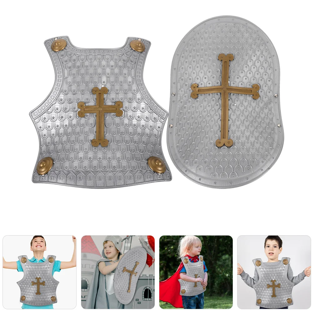 

1 set 1 Set Kids Knight Lightweight Durable Plastic Pretend Play Set For Children, Roman Soldier Party Costume