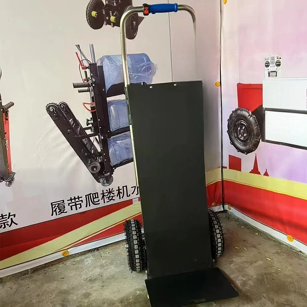 A new type of large-load stainless steel inflatable wheel trolley for household restaurants to climb stairs