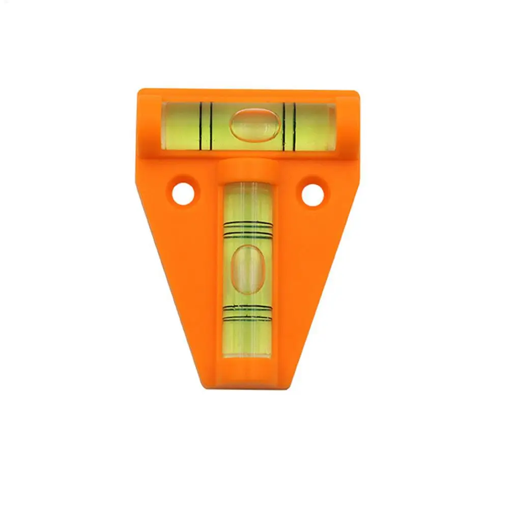 1 st Mini T Type Waterpas Meetinstrument Driehoekige Niveau T-type Geest Bubble Shell Plastic Meetinstrumenten