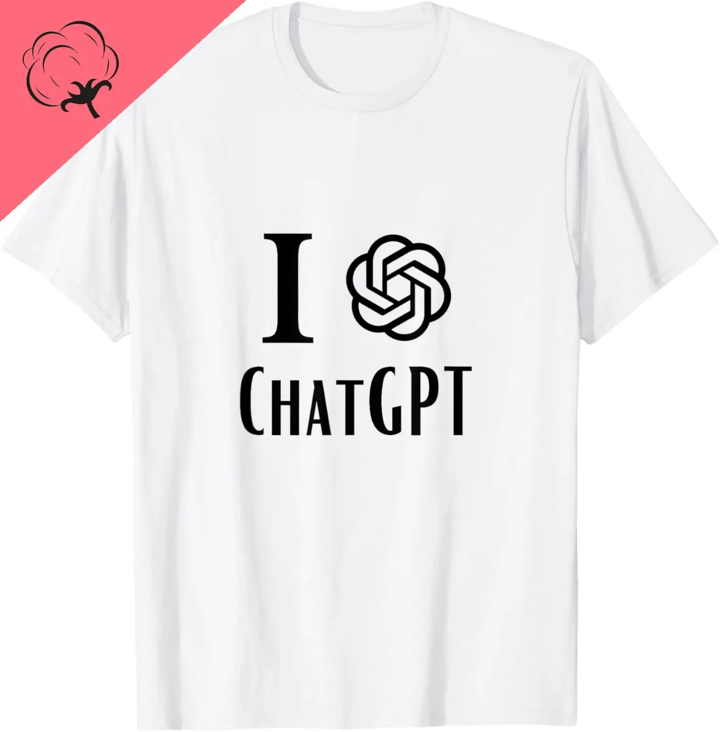 أنا أحب الدردشة GPT تي شيرت طباعة التصميم الأصلي الهدايا تي شيرت ملابس رجالي تخصيص القطن Camiseta Hombre