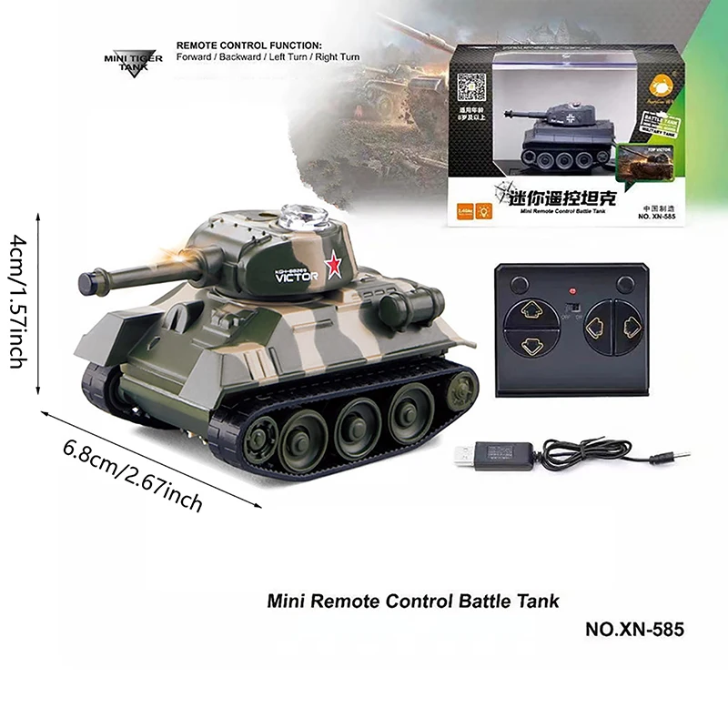 Remote Control Small Tank Ultra-small Mini RC Crawler Driving Tiger Armored Vehicle Military Chariot Off-road Car Kid Gifts