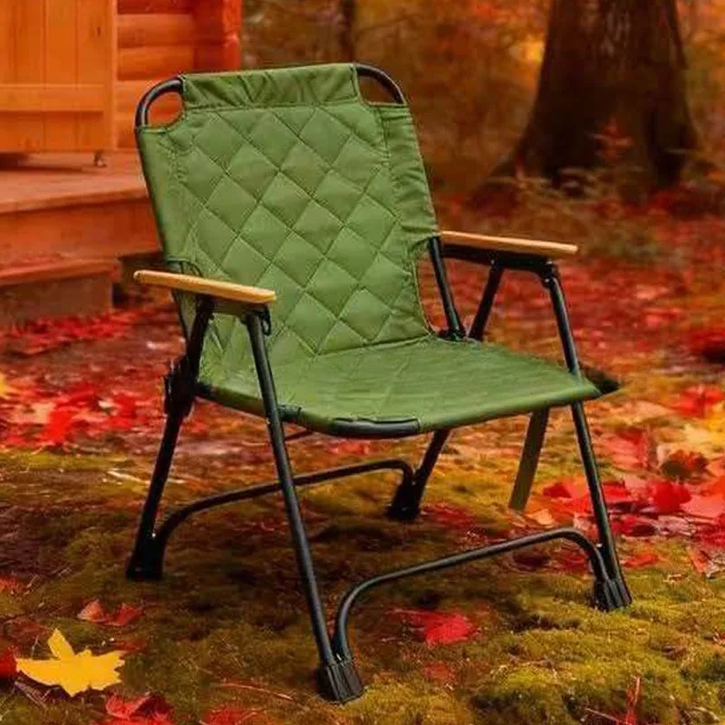 

Compact Camping Chair with Cushioned Clip Easy Foldable Portable Picnic Folding Chair Outdoor Seat Relaxation Lounge Camp Chair