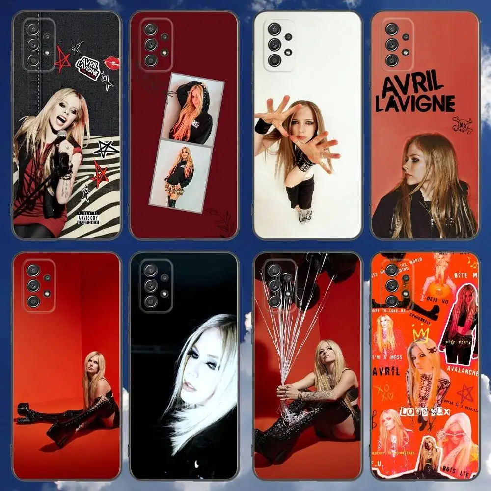 

A-Avril Lavigne Love Sux Phone Case For Samsung Galaxy A 91,80,73,72,71,53,52,51,22,5G Shockproof Soft Black Cover