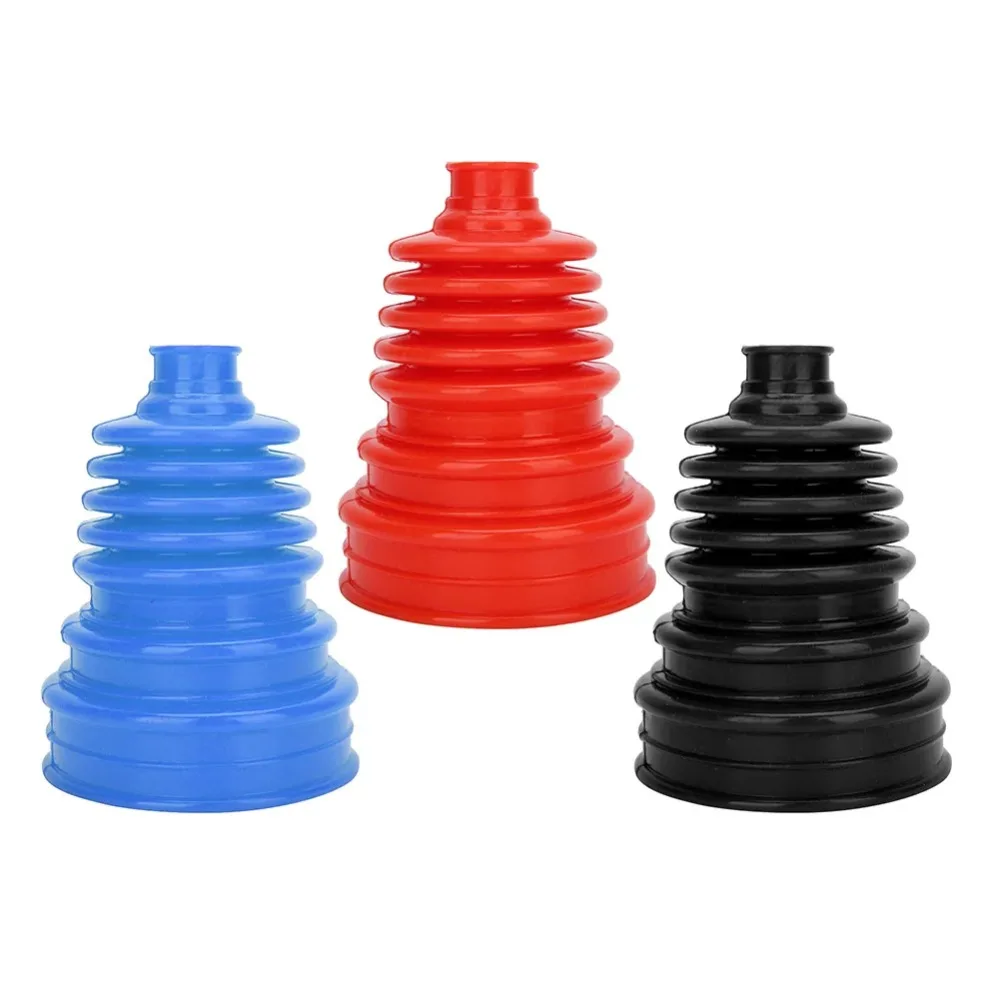 Universal Silicone CV Axle Boot Dust Cover Ball Head Constant Speed Round Clamp Kit new