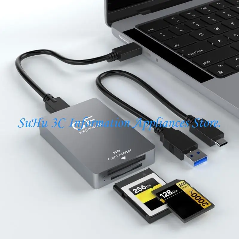 

Portable CFexpresss Type B Card Reader USB3.2 Adapter for Professional Photographer Videographers MultiDevice Compatible