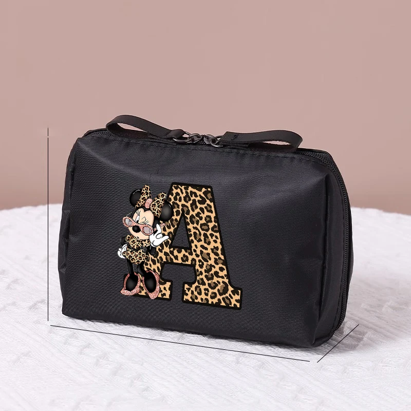 DISNEY Minnie Women's Cosmetic Bag Portable Makeup Organizer Case Toiletry Bags Travel Wash Pouch Storage