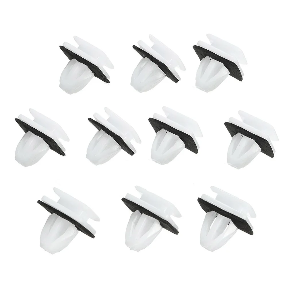 

10pcs 21mm*19cm Side Skirt Sill Seal Panel Mounting Trim Clip Rocker Panel Moulding Clip Car Accessories For Honda Civic CRV