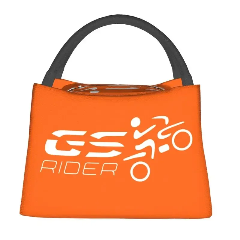 Custom Motorcycle Enduro GS Lunch Bags Women Thermal Cooler Insulated Lunch Boxes for Picnic Camping Work Travel