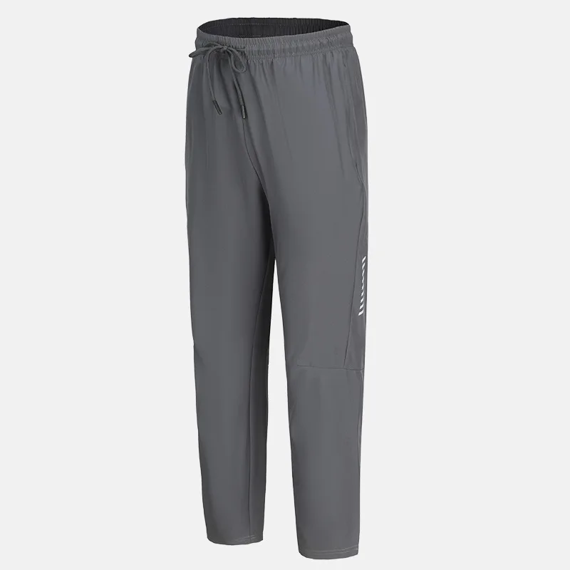 Ice Silk Pants Men's Lightweight Summer Outdoor Leisure Quick-Drying Sports Pants Elastic Breathable Straight-leg Long Trousers