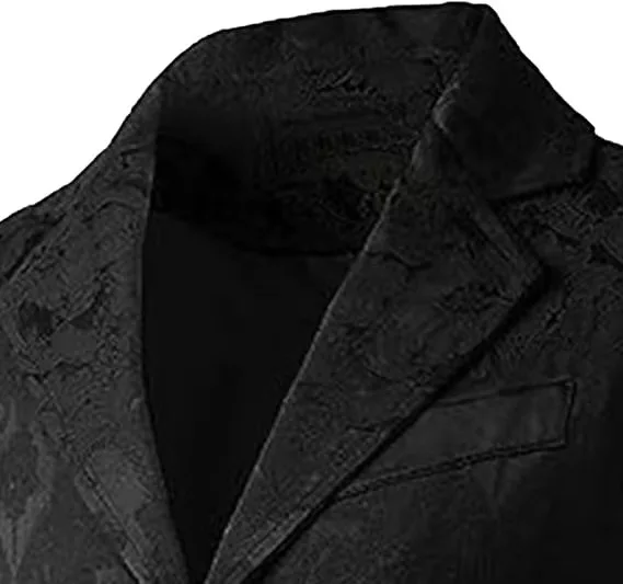 Mittelalterliche Gothic-Weste für Herren, Vintage Steampunk Viktorianisches Kostüm-Weste, Halloween Cosplay Formelle Jacke, Renaissance LAR – Detail 5