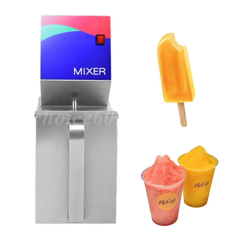 Electric Fruits Crusher Machine Popsicle Ice Cream Mixer Fruit Ice Cream Crusher Italian Hard Ice Cream Smoothie Mixing Machine